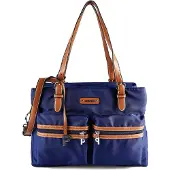 PICARD Schoudertas donkerblauw / bruin