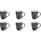 Medard de Noblat - Shadow Aqua - Beker 30 cl - 6 delig - Stoneware