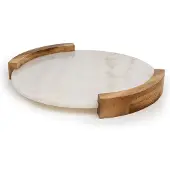 Bredemeijer - Serveerplank en dienblad Viggo marmer met hout