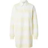 Calvin Klein Jeans Jurk pasteelgeel / wit