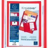 Exacompta 30x KreacoverPersonaliseerbare Presentatiemap - soepele PP - A4 - Rood - 43503E
