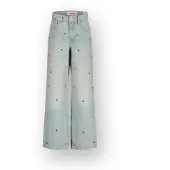 Vingino Meisjes Jeans Cassie Hearts - Lichtblauw - Maat 164