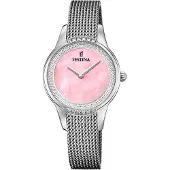 Festina Kwartshorloge Mademoiselle Polshorloge, dameshorloge, roestvrijstalen band, Ø 30 mm