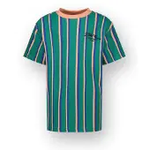 Vingino T-shirt groen Jongens Katoen Ronde hals Streep - maat 128