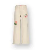 Vingino Extra Wide Leg Jeans Cassie Special Meisje Wit 104