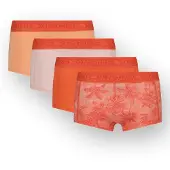 Vingino U262 Palm 4pack Meisjes Onderbroek - Oranje Roze