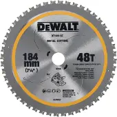 DeWalt Circelzaagblad DT1044, diameter 184 mm, gatdiameter 20 mm, 48 tanden, MATB, snijbreedte 2 mm