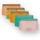Vingino short - oranje (set van 5) Slip Meisjes Stretchkatoen Meerkleurig - maat 146/152