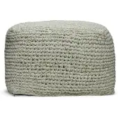 Suns Arezzo poef van gerecycled PET Green mix 55x55x40