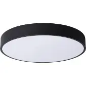 Lucide UNAR - Plafonnière - Ø 39,5 cm - LED Dimb. - 1x24W 2700K - Zwart