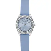 GUESS Analoog horloge 'MINI LUNA' hemelsblauw / zilver