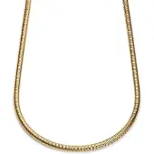 Lucleon Essentials | 6 mm Goudkleurige Ketting met Slangenschakels