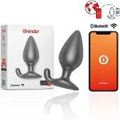 Oninder | Vibrating Anal Plug Black - Free App