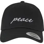 Mister tee Pet 'Peace' zwart / wit