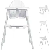 Bebies First Kinderstoel 3 In 1 Sella Wit unisex