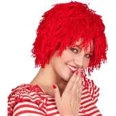 Boland Traciks pruik Fuzzy unisex rood