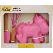 Wilton Baking Kit Silicone Mal - Unicorn - Set/3 - Eenhoorn Bakvorm Siliconen - Garde - Spatel