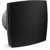 Wahlbach Badkamer ventilator 100 mm met timer mat zwart Silent