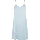 Urban Classics Viscose Satin Slip Mouwloze Midi-jurk