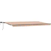 vidaXL Uitschuifbare luifel Meerkleurig 600 × 300 cm Stof en Aluminium
