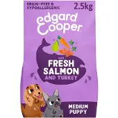 Edgard & Cooper Hondenvoer Droog Verse Zalm en Kalkoen Puppy 2,5 kg