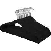 Songmics Set van 30 kleerhangers met antislipoppervlak, Zwart