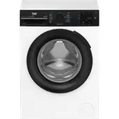 Beko BM3WFT3841B1 - Wasmachine - Voorlader - 8 kg - 1400 RPM - Wit/Zwart