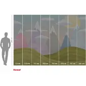 Overig Fotobehang Hilltops - Meerkleurig - 2,80m X 400cm