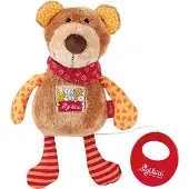 Sigikid Knuffel Beer Muziekknuffel Red Stars