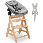 Hauck Alpha Newborn Set Pro - Meegroei kinderstoelset vanaf geboorte - Nature Grey
