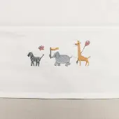 Funnababy Laken Babybedje 100x150 Borduur Safari