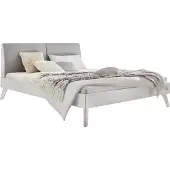 Hasena Trento 16 Simone bedombouw massief houten bed/gestoffeerd hoofdbord