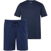 Men Plus Pyjama kort navy