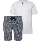 JP 1880 Bauchfit pyjama ecru, Motief