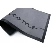 EDO Hanse Home Welcome Deurmat 45x75 cm - Grijs/Zwart