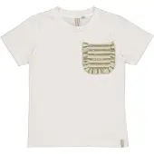 LEVV Little T-shirt wit Meisjes Stretchkatoen Ronde hals Effen - maat 134
