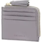 Coccinelle Leren kaarthoes Tassel Credit Card Holder Oyster mauve