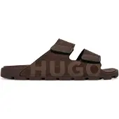 HUGO Muiltjes 'Evander' chocoladebruin / ombergrijs