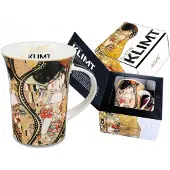 CARMANI Koffiemok Gustav Klimt "De Kus" - 350 ml porselein