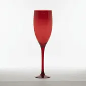 TLF Interieurs Vino – luxe vaas van amberglas met verfijnde steel - Rood