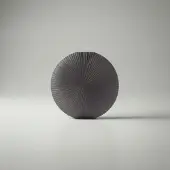 TLF Interieurs Vaas Riva – ronde design vaas met geribbelde textuur