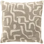 Hoii EMILIO | sierkussen 60x60 cm | Plaza Taupe | taupe |