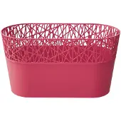 Prosperplast Azurowa Doniczka LACE DCIT285 Malinowy - Stylowa Dekoracja Ogrodowa
