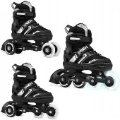 Raven Helixi 3w1 skates/rolschaatsen maat 30-33 LED-wiel