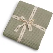 Kayori Goya Plaid Katoen - Deken - 150x220cm - Voor Buiten & Binnen - Olijfgroen