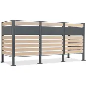 CoverTech Overdekking voor 3 afvalbakken 120l of 240l Breda