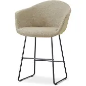 Nolon Nino-Otis barkruk taupe melange - zwart onderstel - 65 cm