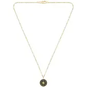 BOSS Gold-tone necklace with medallion pendant