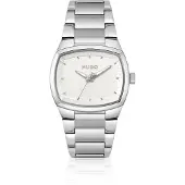 HUGO BOSS Telly horloge van roestvrij staal met retro-geïnspireerde kast