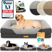 ELONEO Orthopedisch Hondenbed – L – Grijs